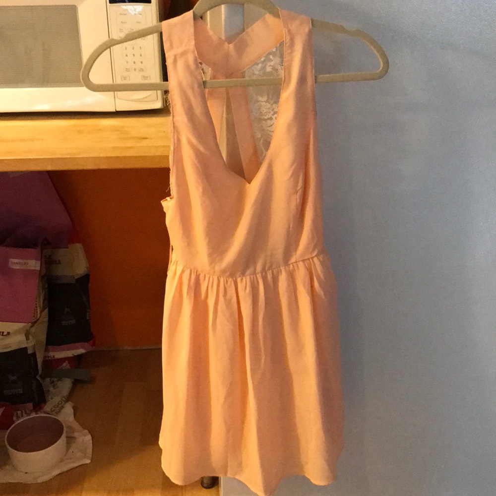 Light pink and lace dress